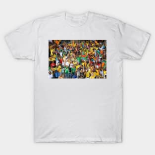 South African football fans oil paint effect,. T-Shirt